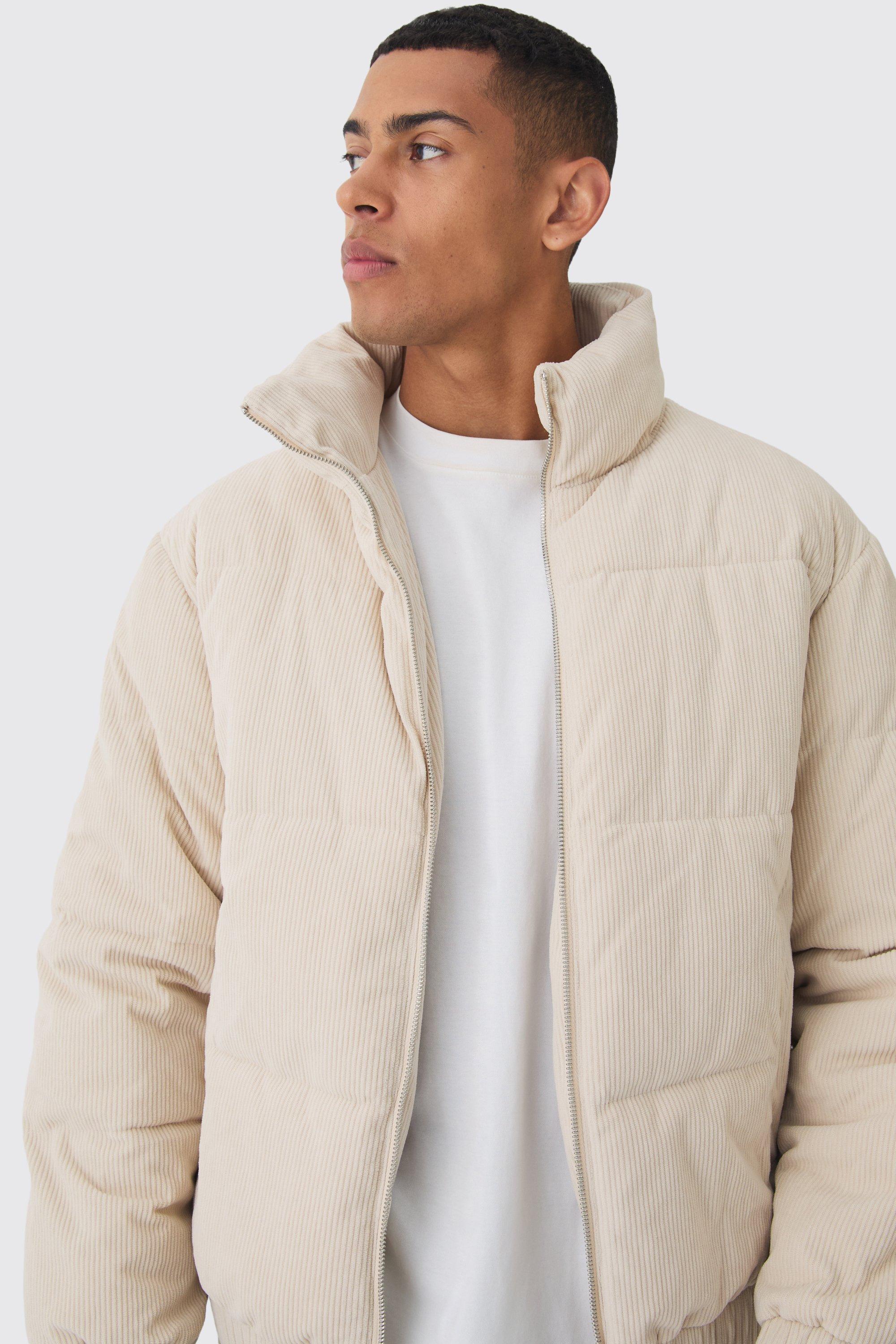 Mens funnel neck puffer jacket on sale