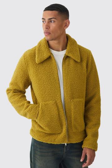 Borg Harrington Jacket In Lime lime