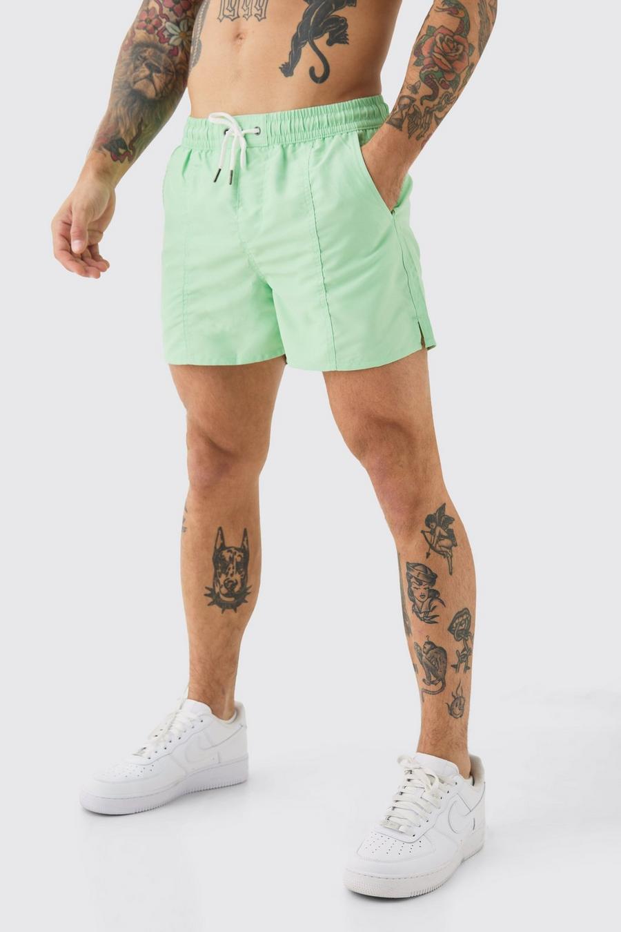 Costume a pantaloncino corto Smart con nervature, Green image number 1