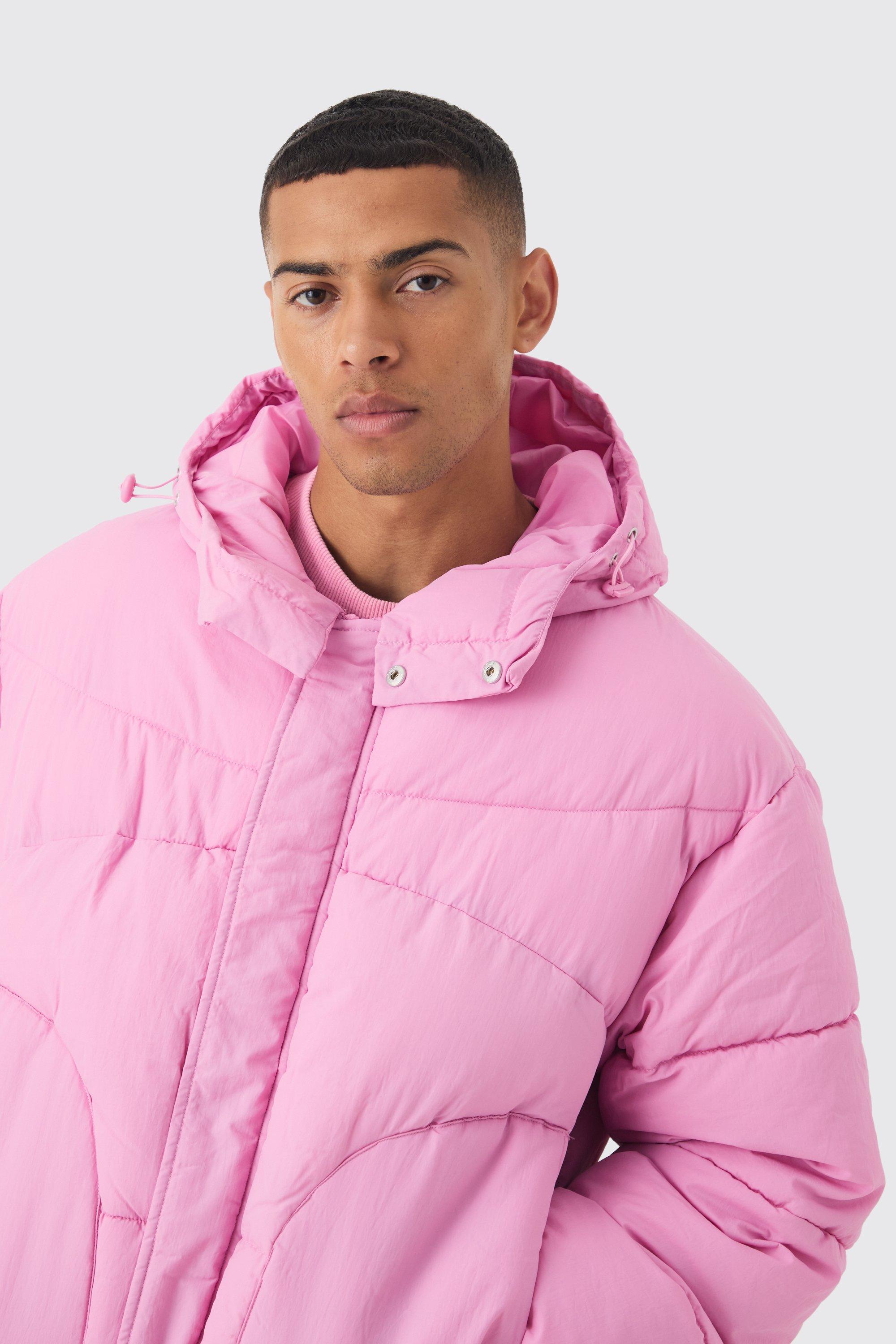 Doudoune a capuche en rose boohoo FR