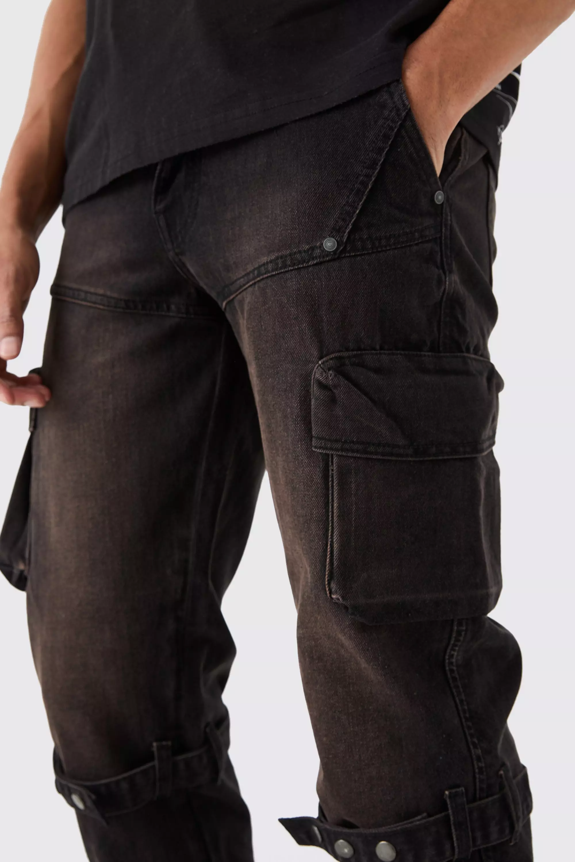 Cargo jeans with taping store