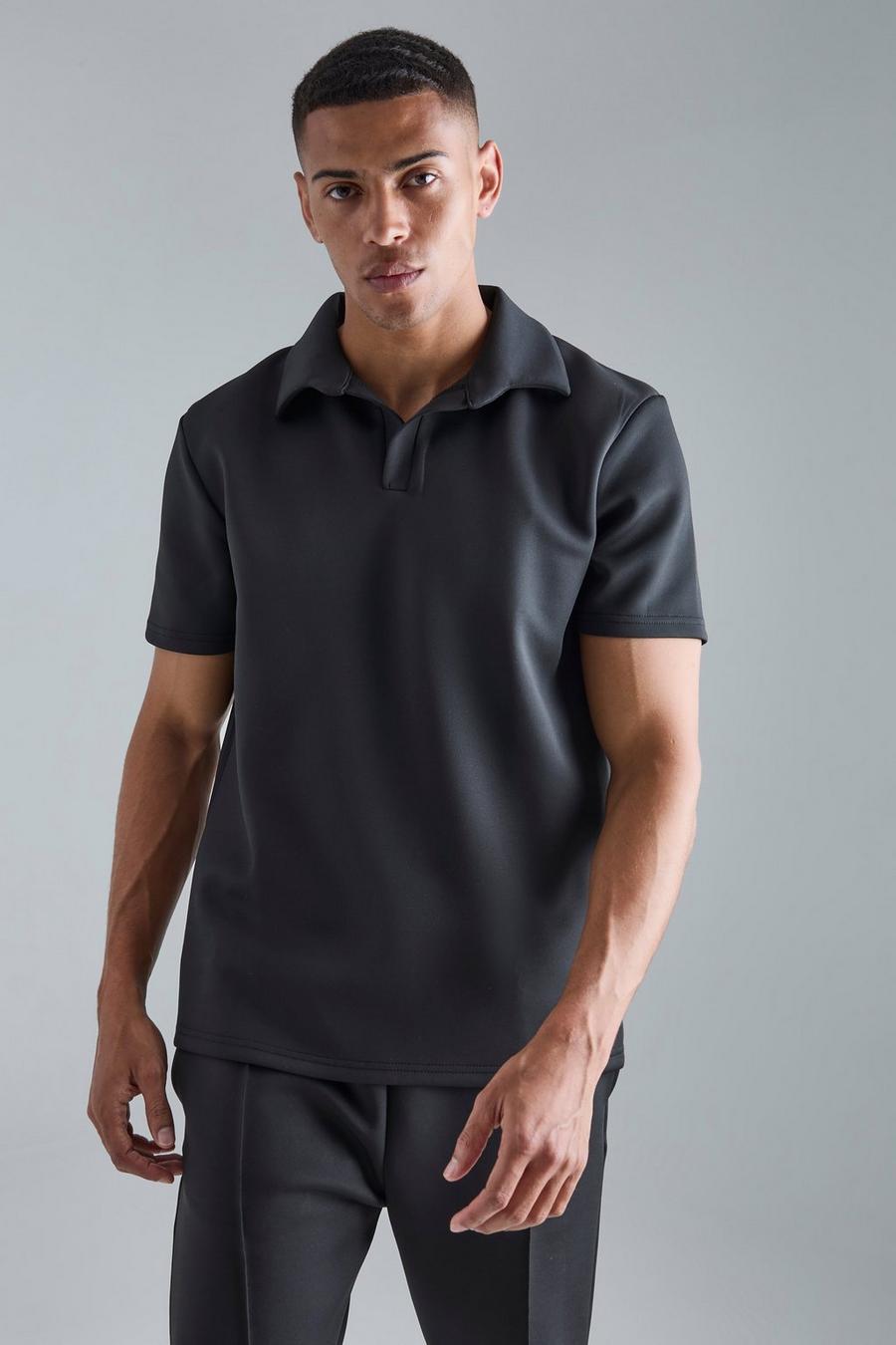 Black Mens Esprit Polo Shirt image number 1