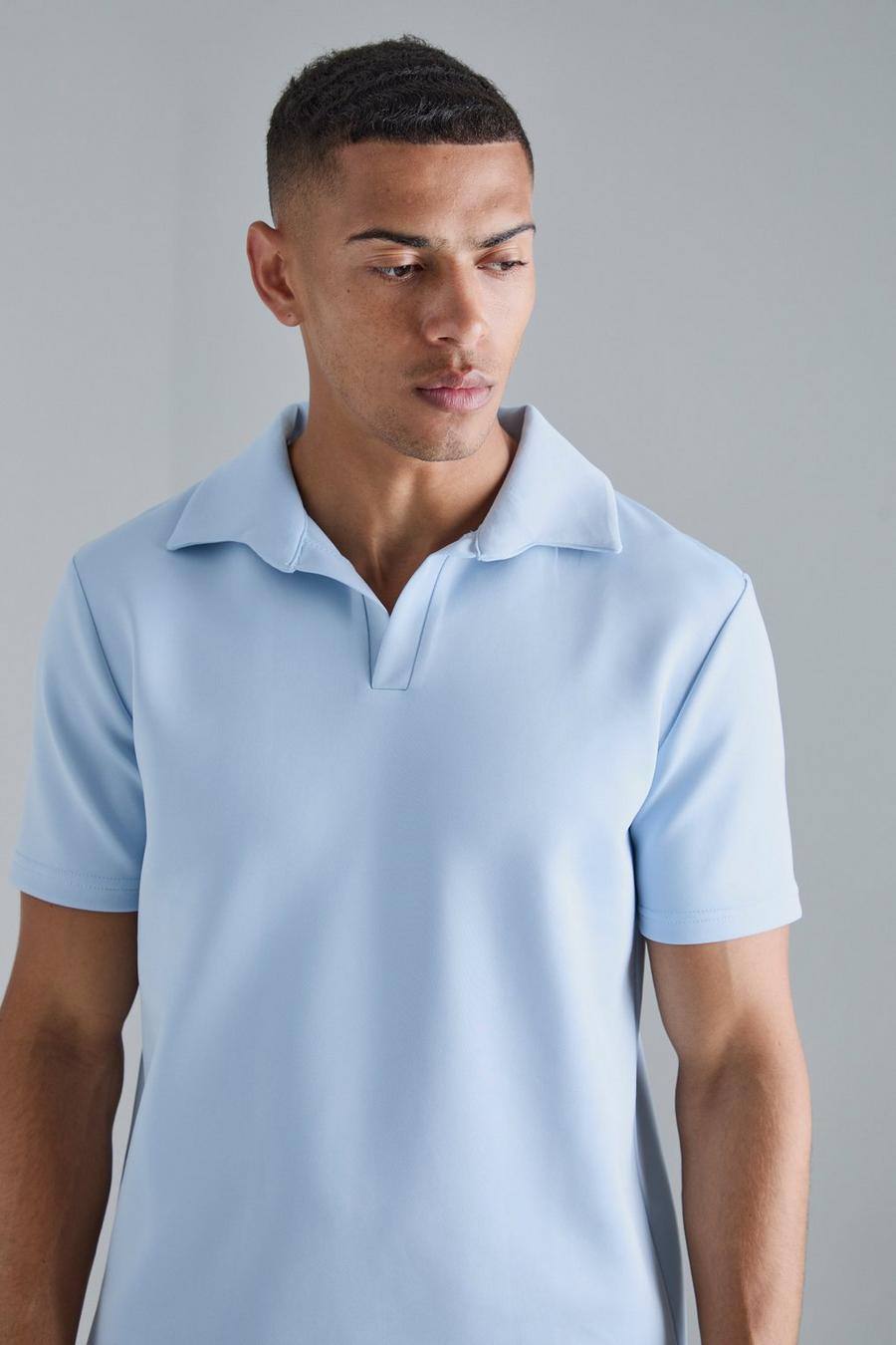 Scuba Poloshirt, Pastel blue image number 1