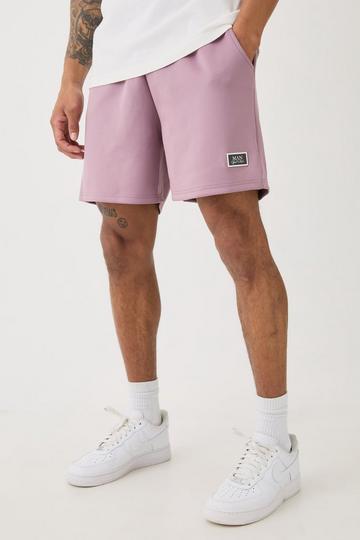 Purple Relaxed Fit Short Length Scuba Short