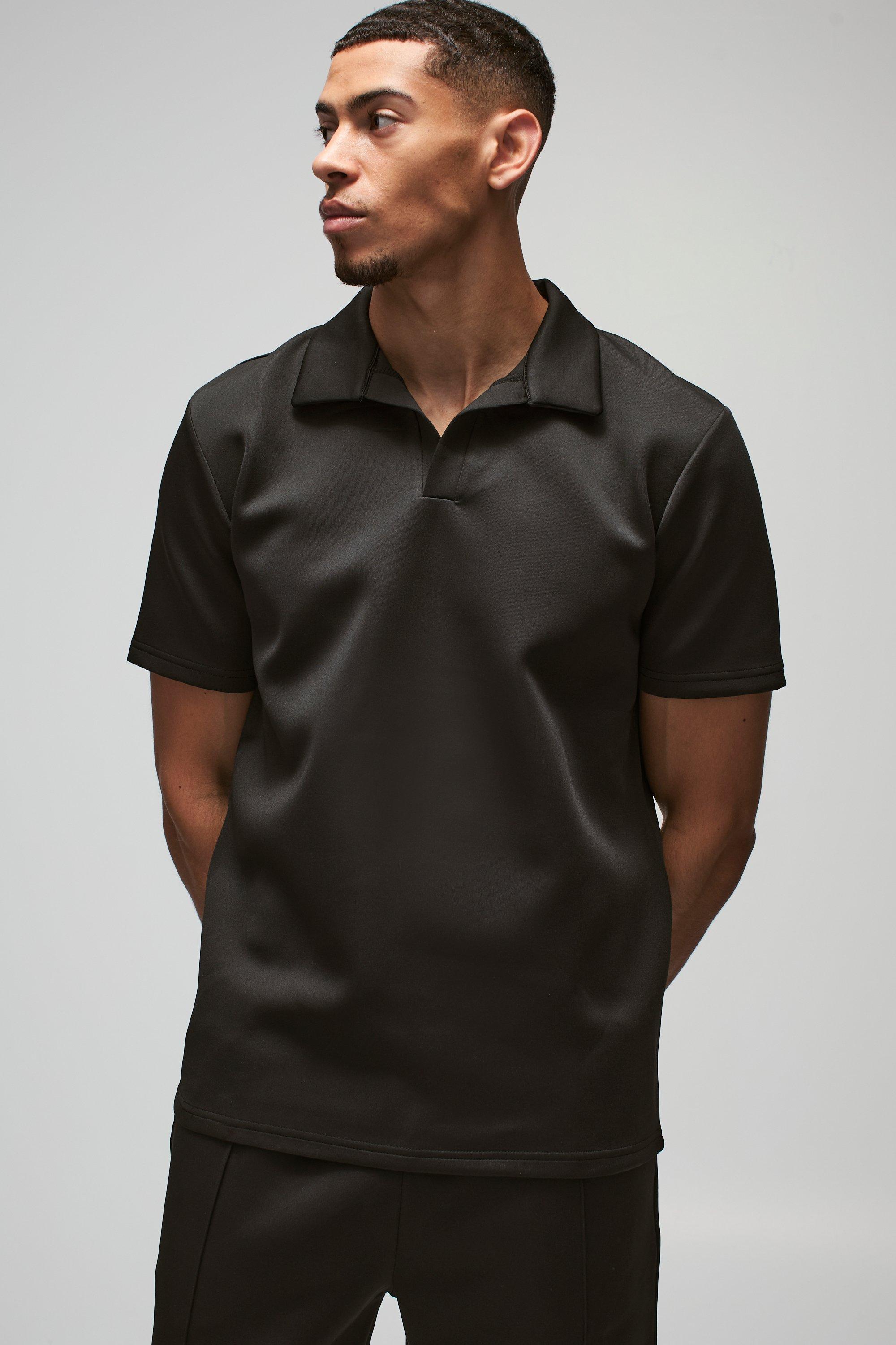 Core Revere Scuba Polo Jogger Set boohoo
