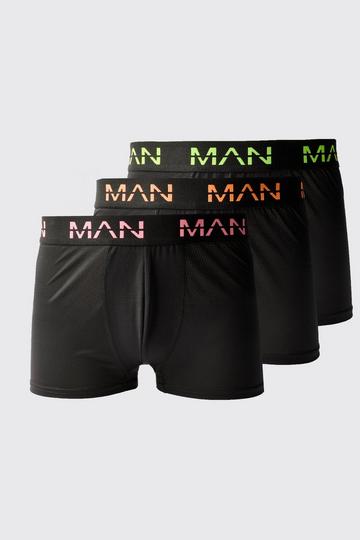 Man Active Performance 3 Pack Boxer Neon Logo multi