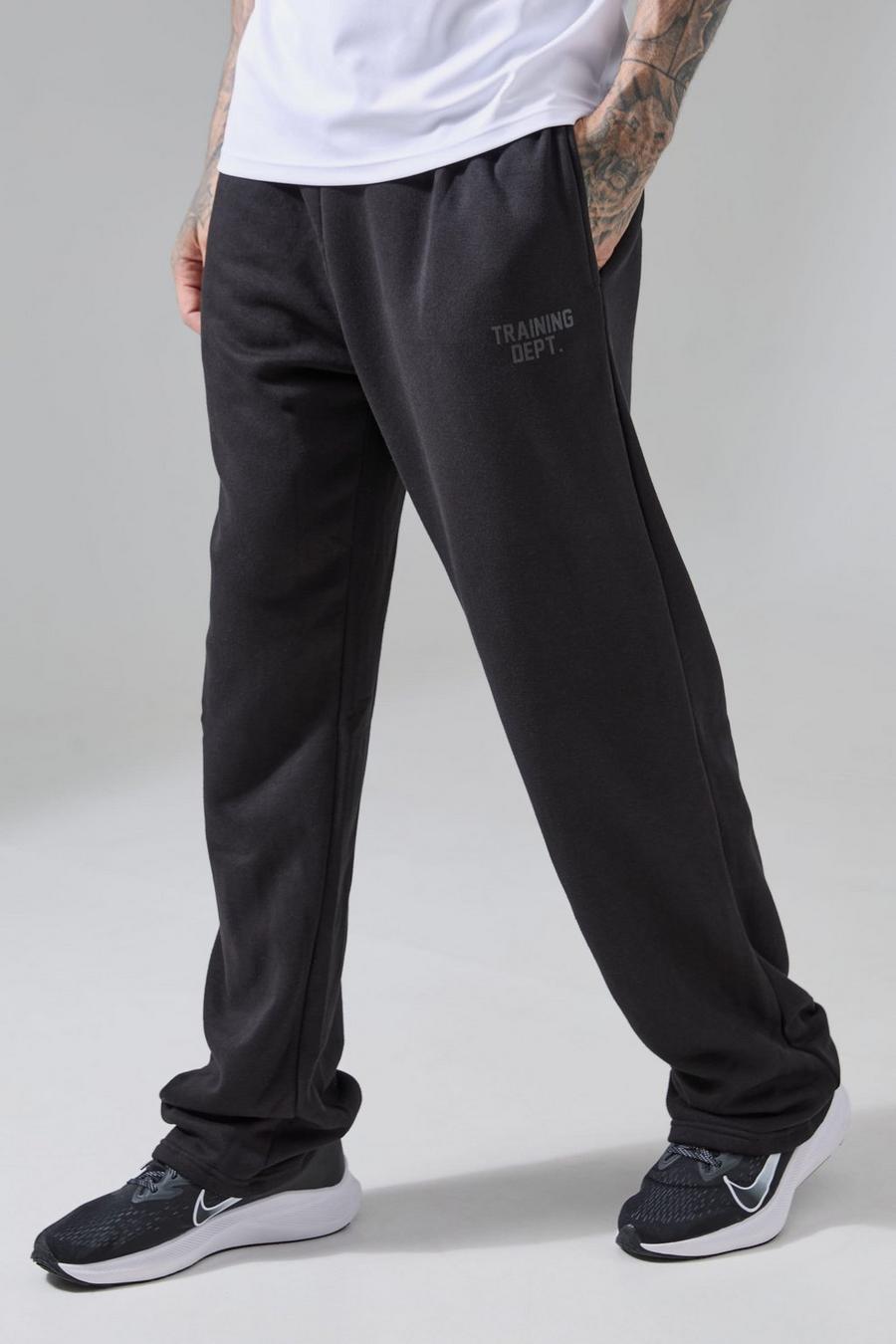 Black Tall Man Active Relaxed Training Dept Jogger image number 1