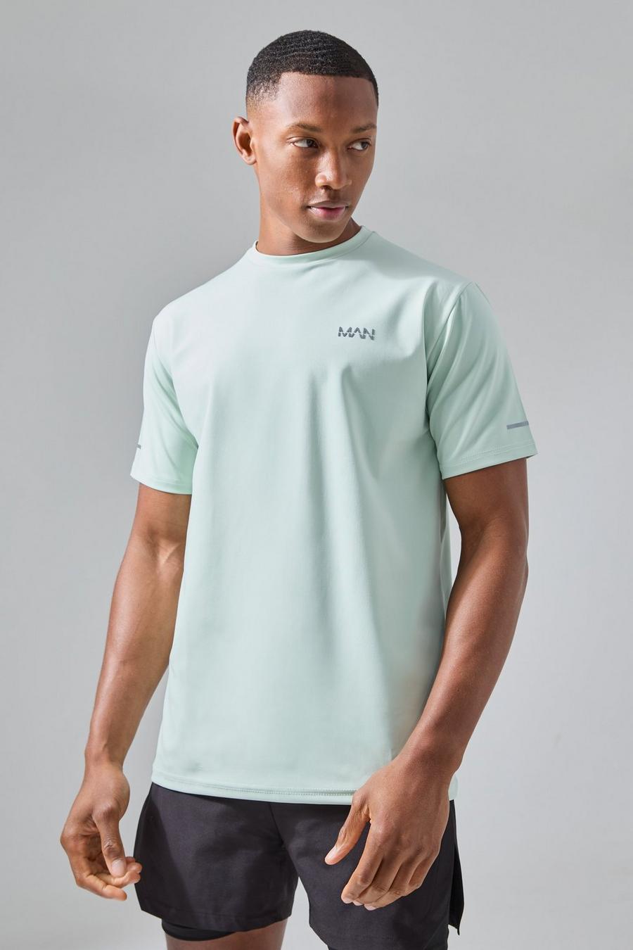 Mint MAN Active T-shirt med tryck