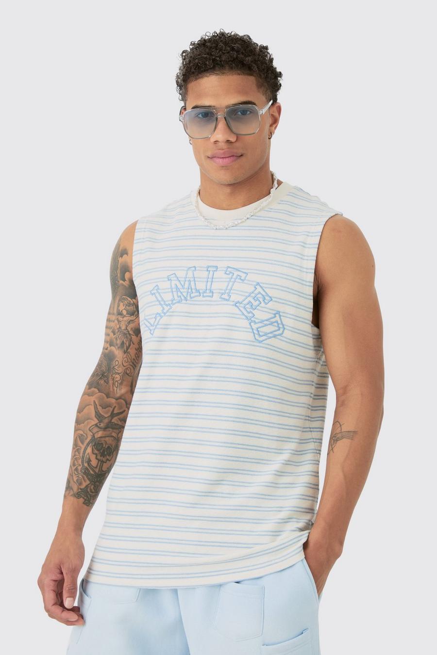 Multi Ribbed Limited Striped Tank image number 1