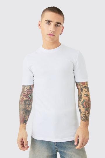 2 Pack Muscle Fit T-shirt white