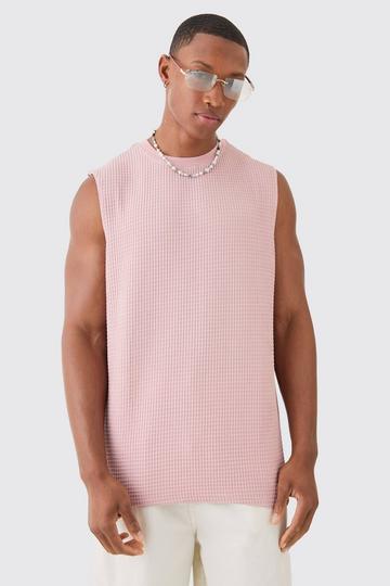 Pink Waffle Tank