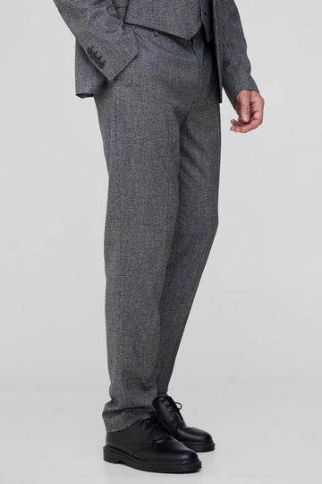 Tall Slim Fit Dogtooth Pantalons grey