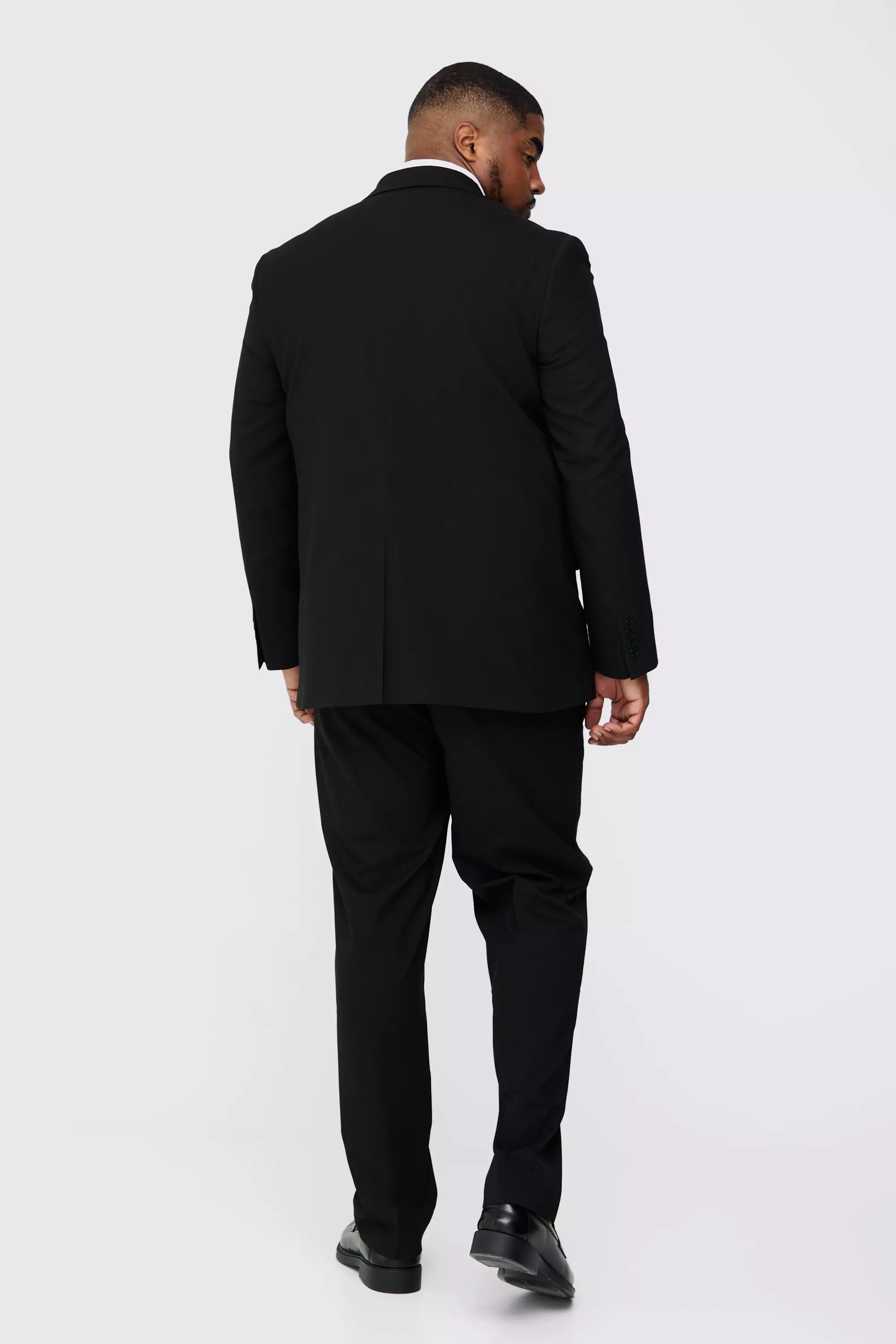 Plus Regular Fit Suit Jacket In Black alternative image