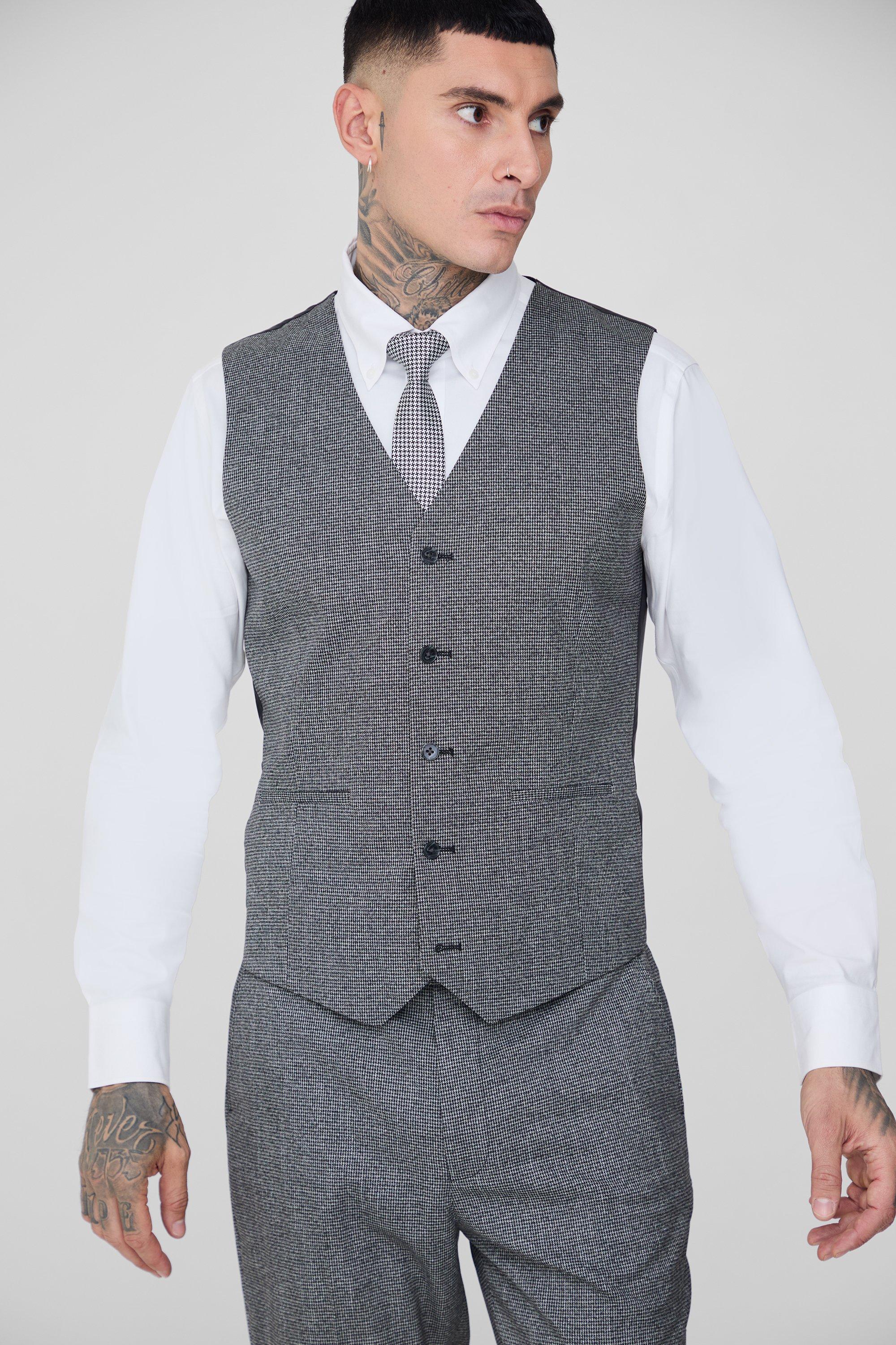 Tall Mini Dogtooth Waistcoat