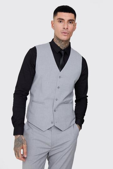 Tall Essential Vest In Grey grey