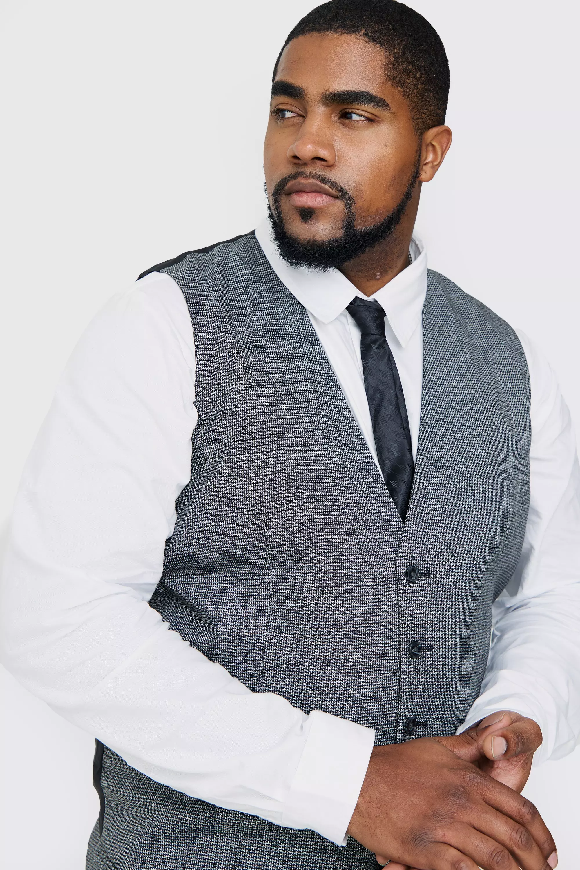 Dogtooth waistcoat mens sale