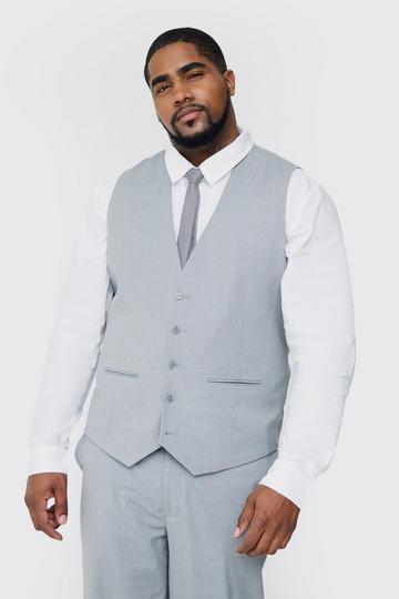 Plus Vest In Grey grey