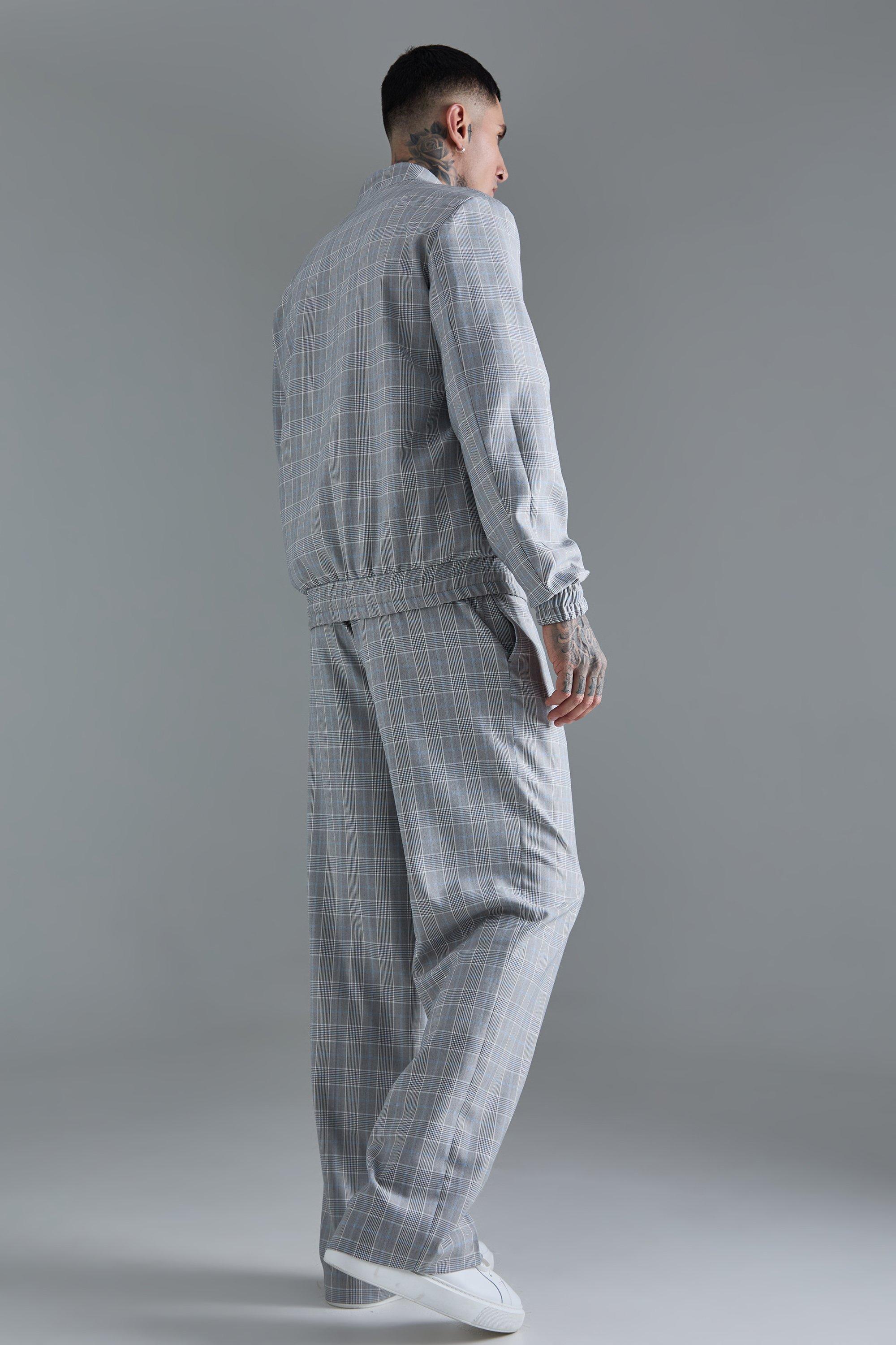 Tall Pantalon large a carreaux