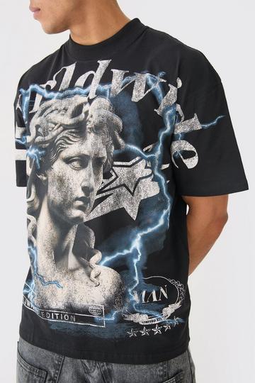 Oversized Renaissance Over Seams T-shirt black