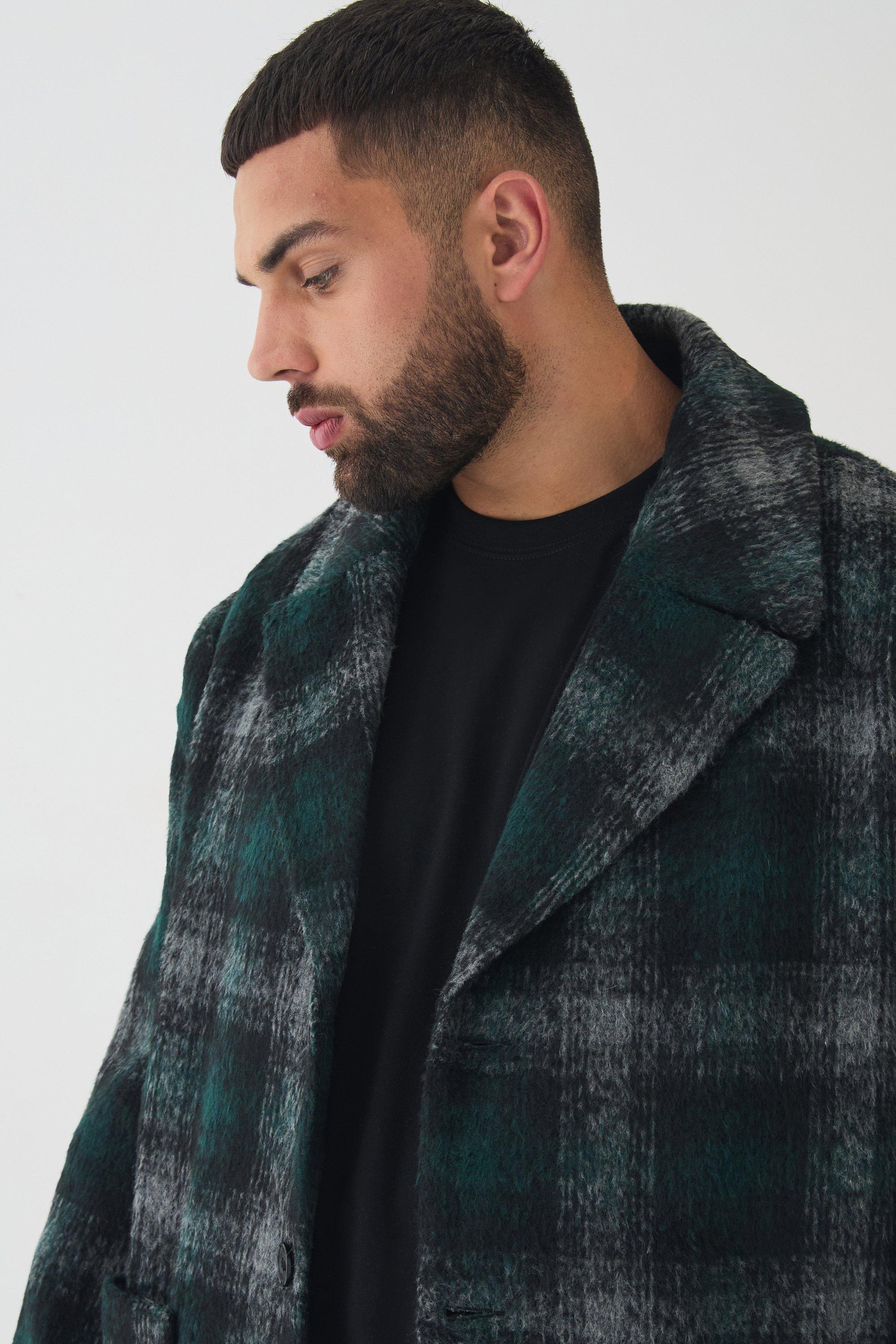 Plus plaid coat best sale