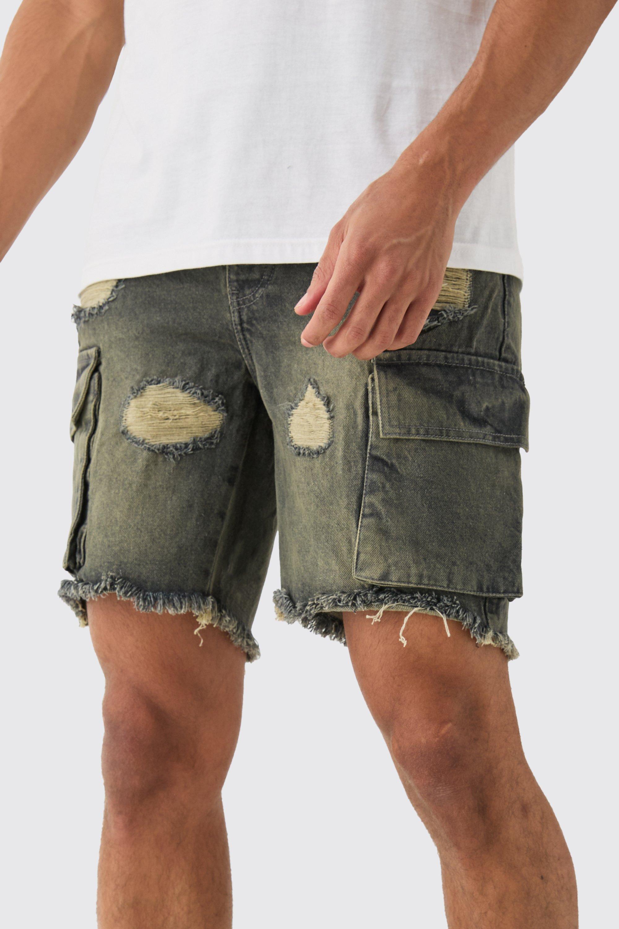 Ripped cargo shorts deals
