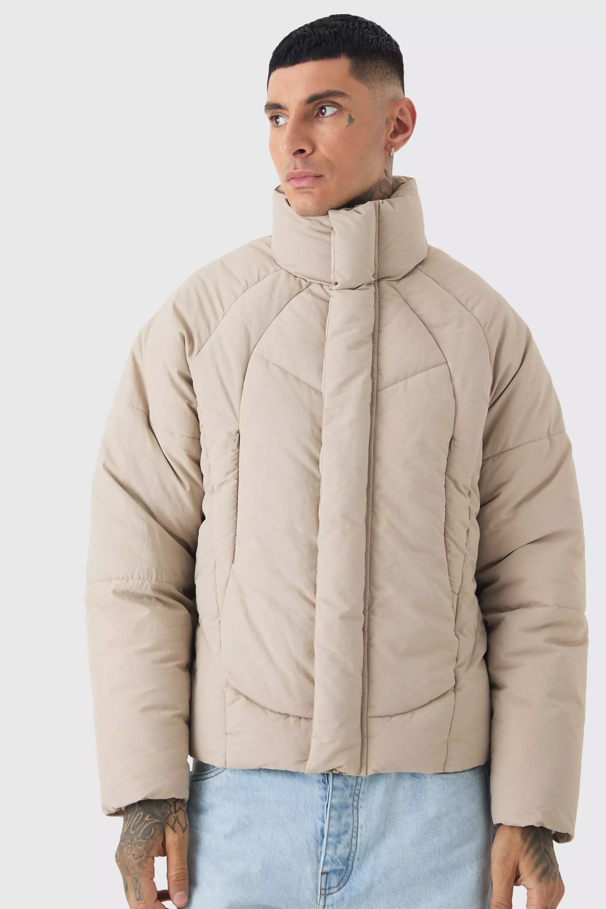 Collusion cord puffer jacket hotsell