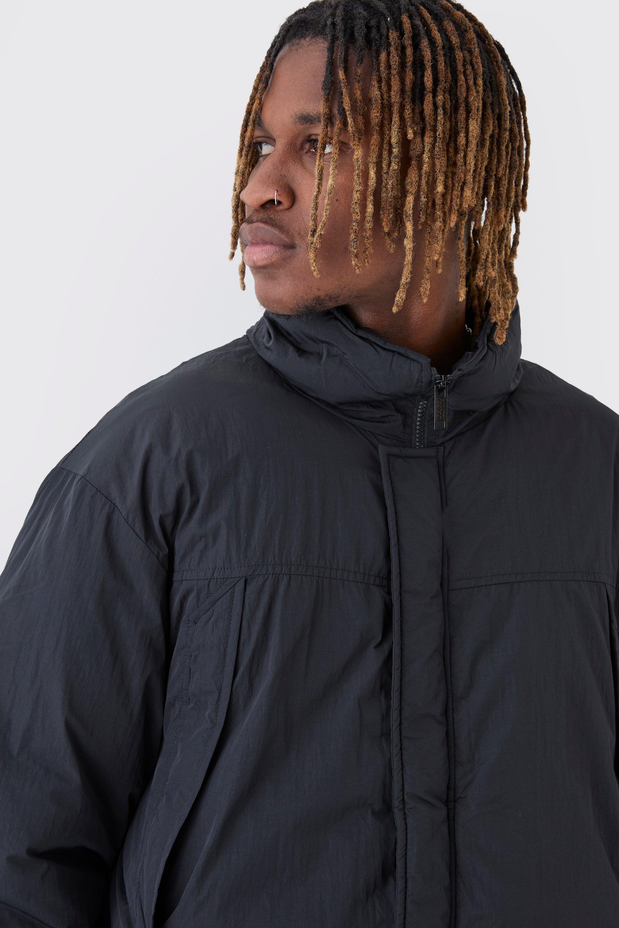 Funnel neck padded coat online