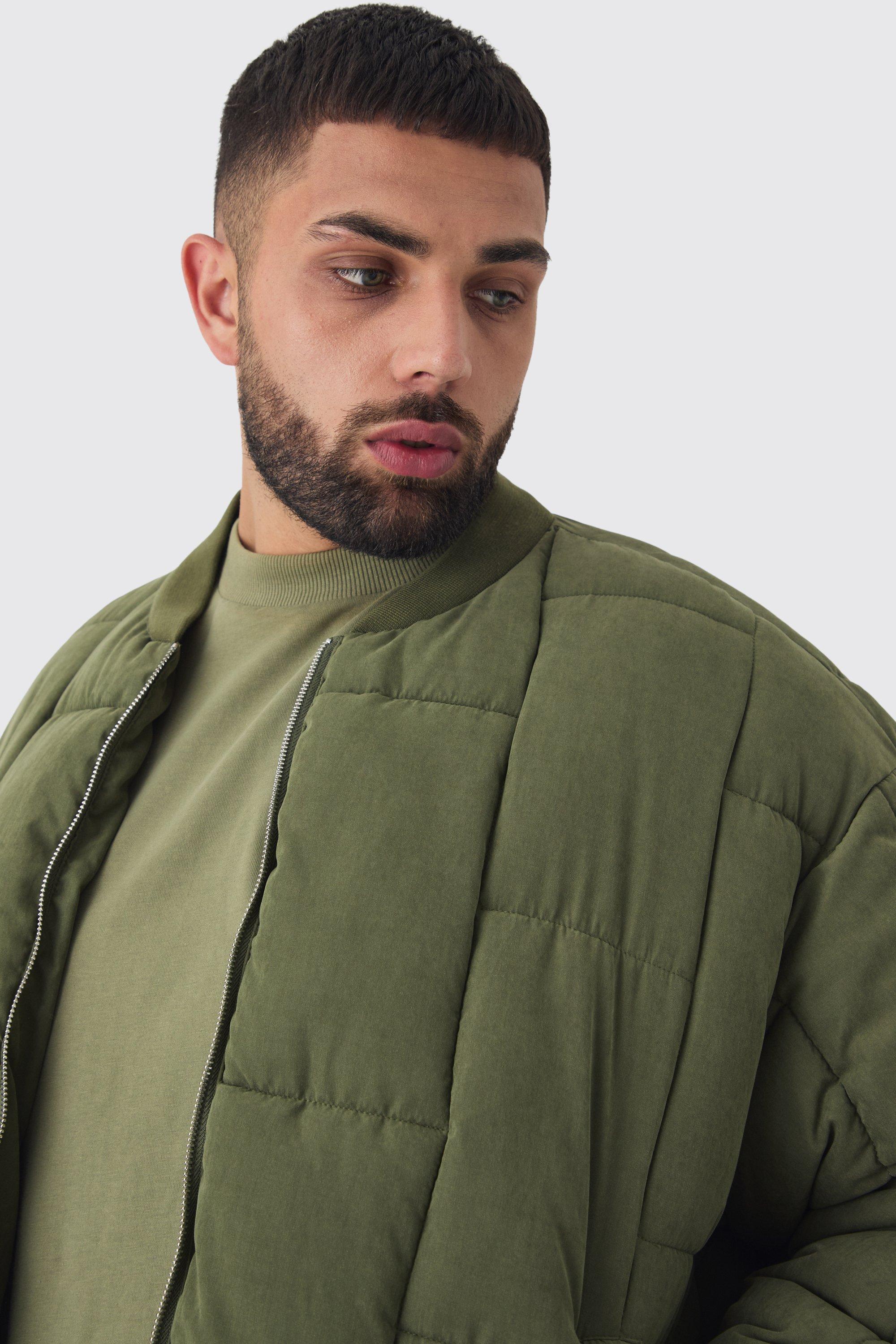 Khaki jacket boohoo sale