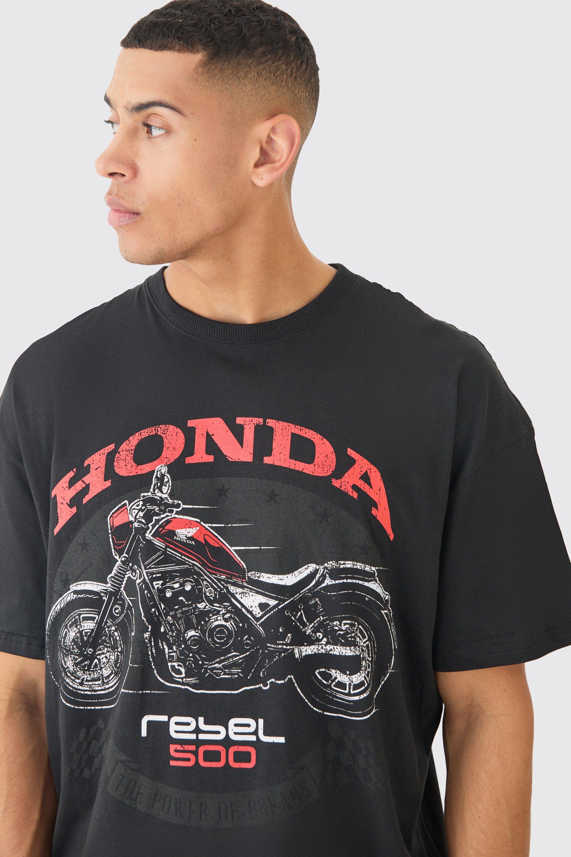 Loose Honda Motorcycle License T-shirt | boohoo