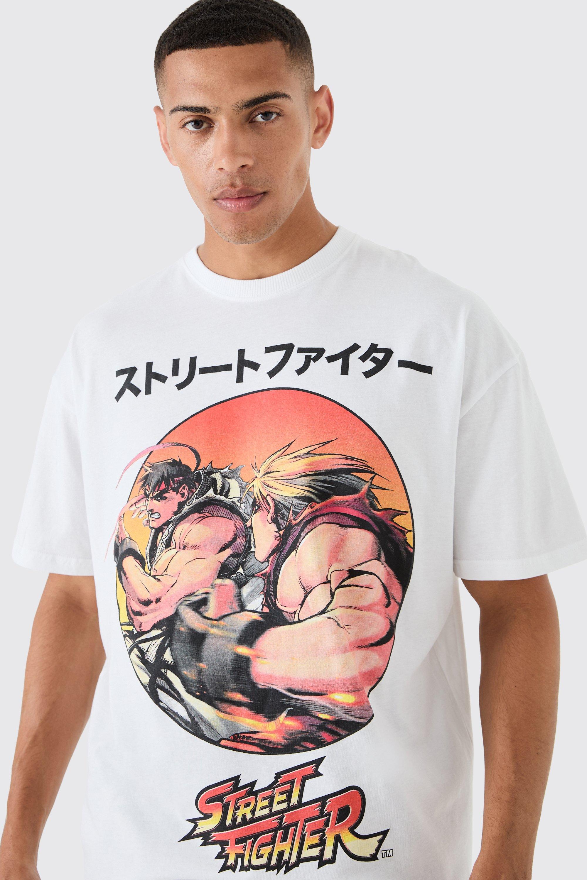 Oversized Street Fighter Anime License T-shirt | boohoo IL