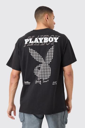 Oversized Playboy License T-shirt black
