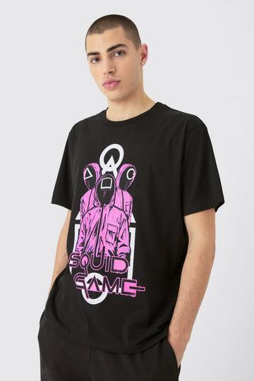 Oversized Squid Games License T-shirt black