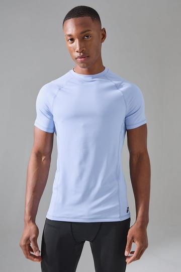 P-Star Active Muscle Fit Raglan T-shirt light blue