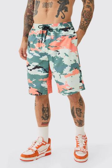 Camo Gusset Board Short khaki