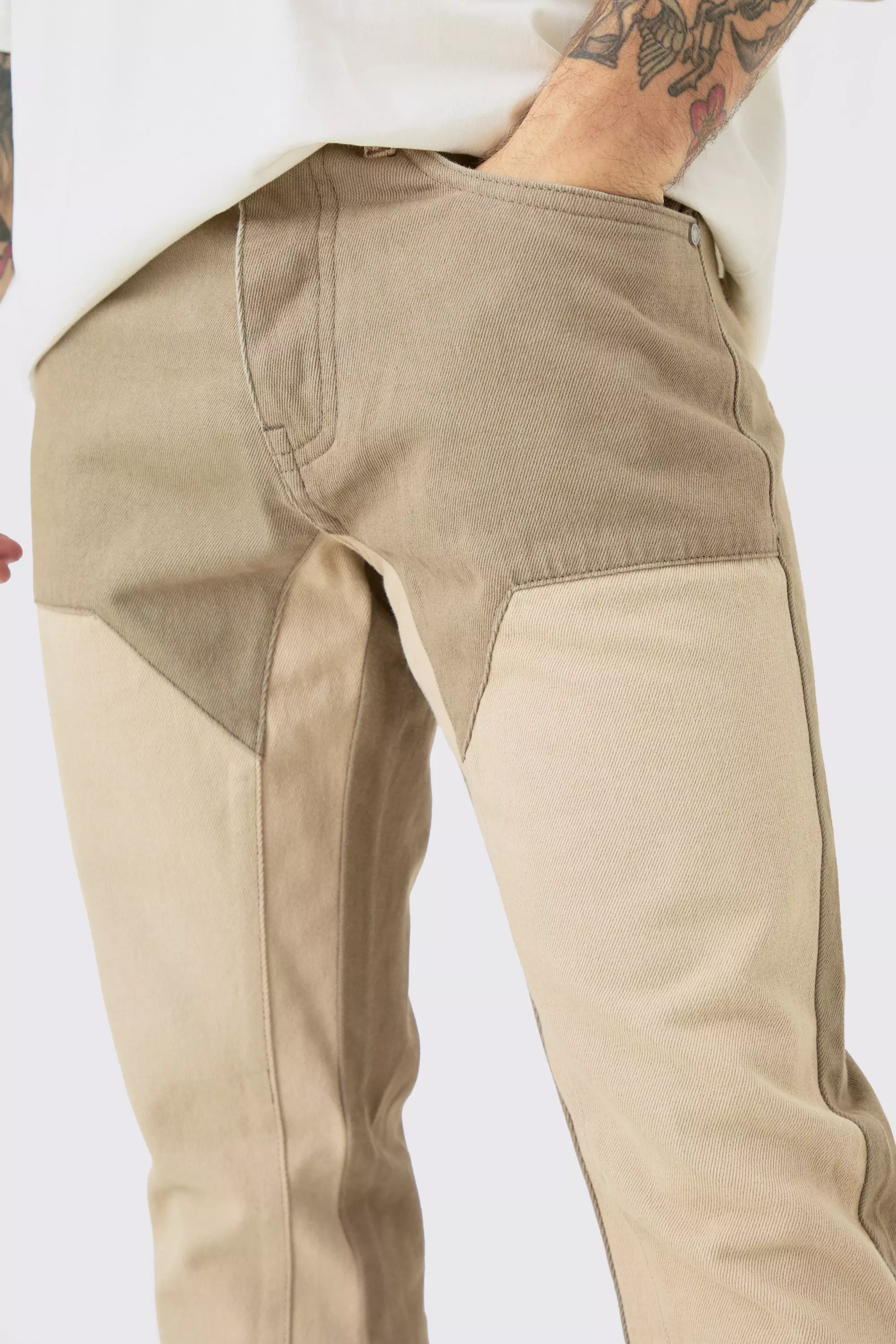 Stone Slim Rigid Flare Overdye Carpenter Jeans alternative image