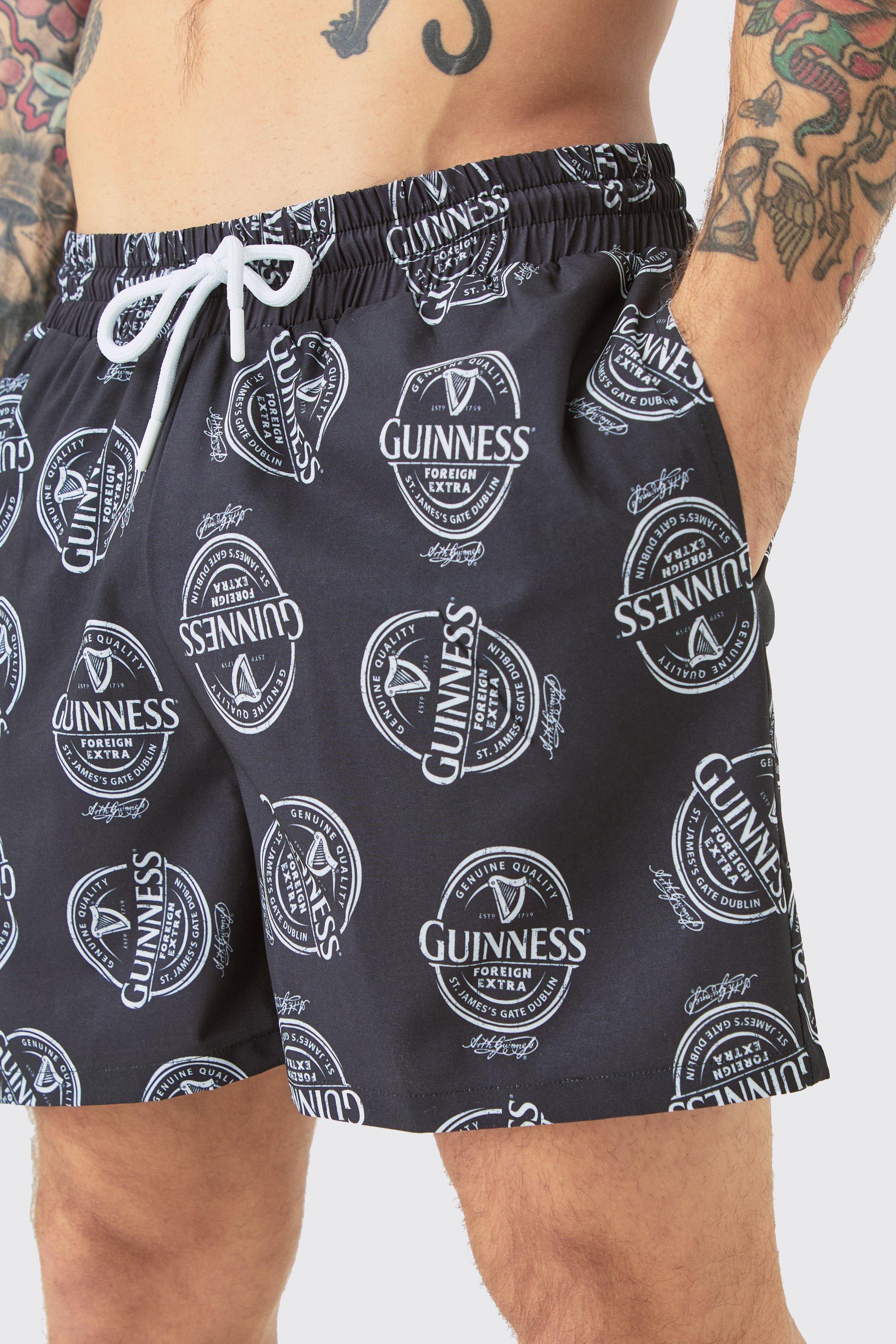 Short Length Guinness Swim Short boohoo