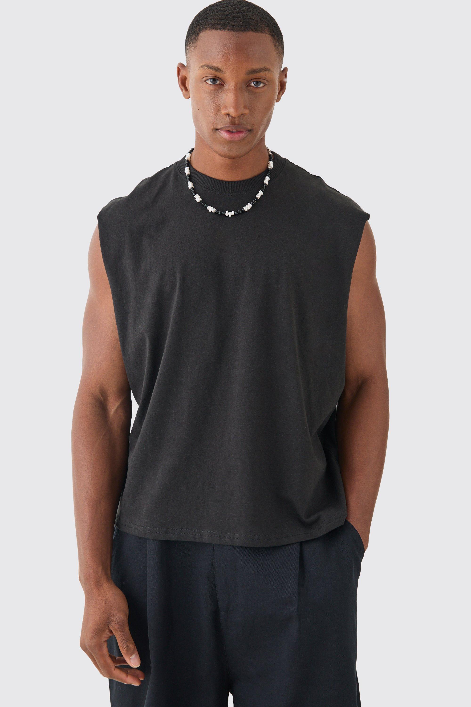 Oversized Boxy Cropped Line Rose Print Tank | boohoo USA