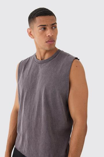 Oversized Boxy Wash Tank chocolate