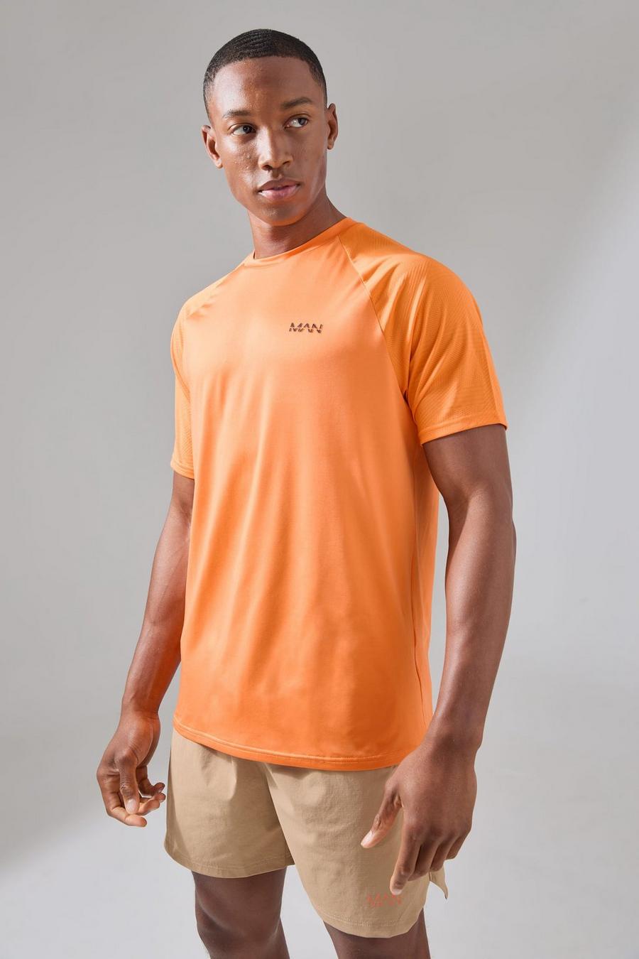 Orange Man Active Geo Jacquard T-shirt