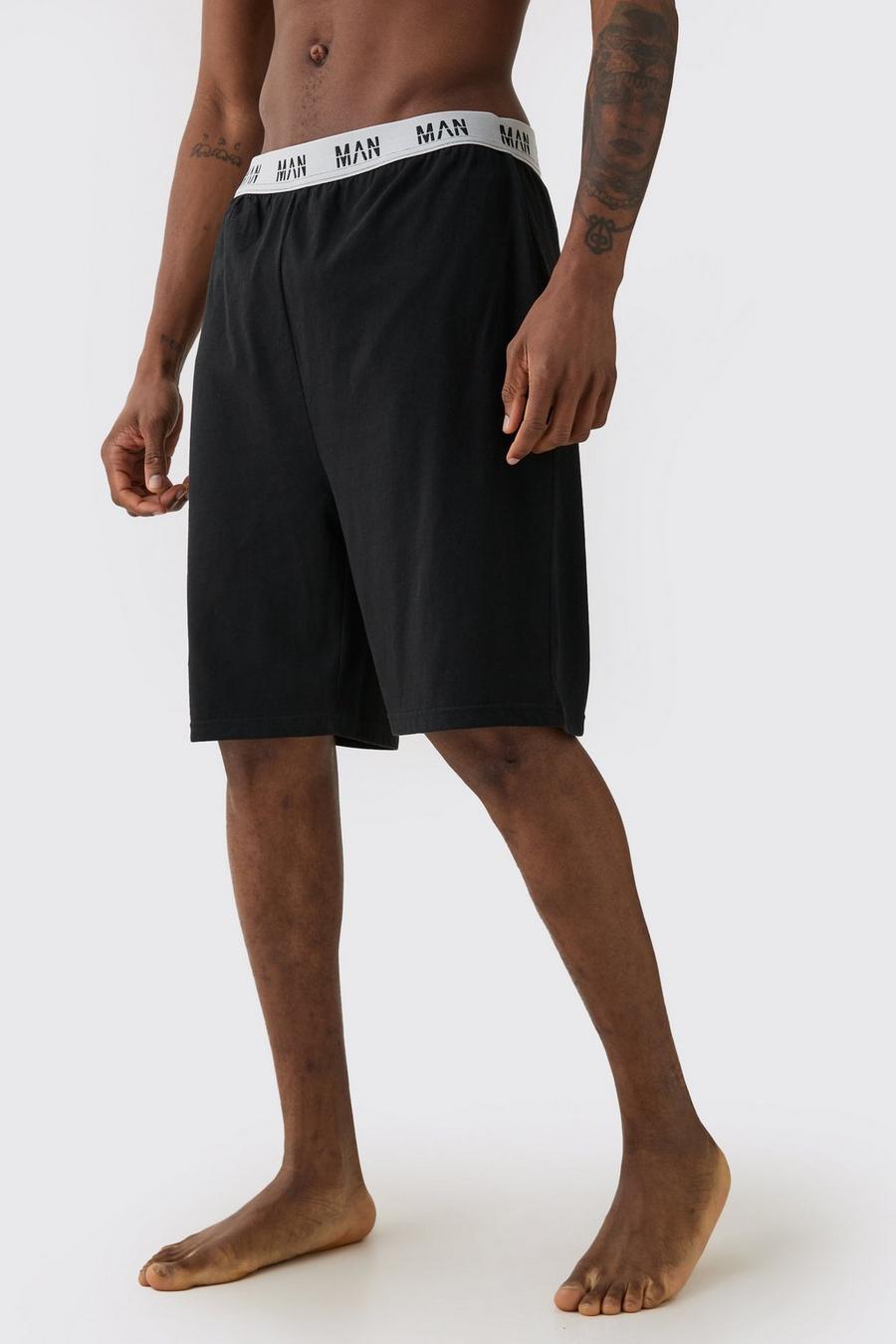 Tall Man Loungewear Shorts In Black image number 1
