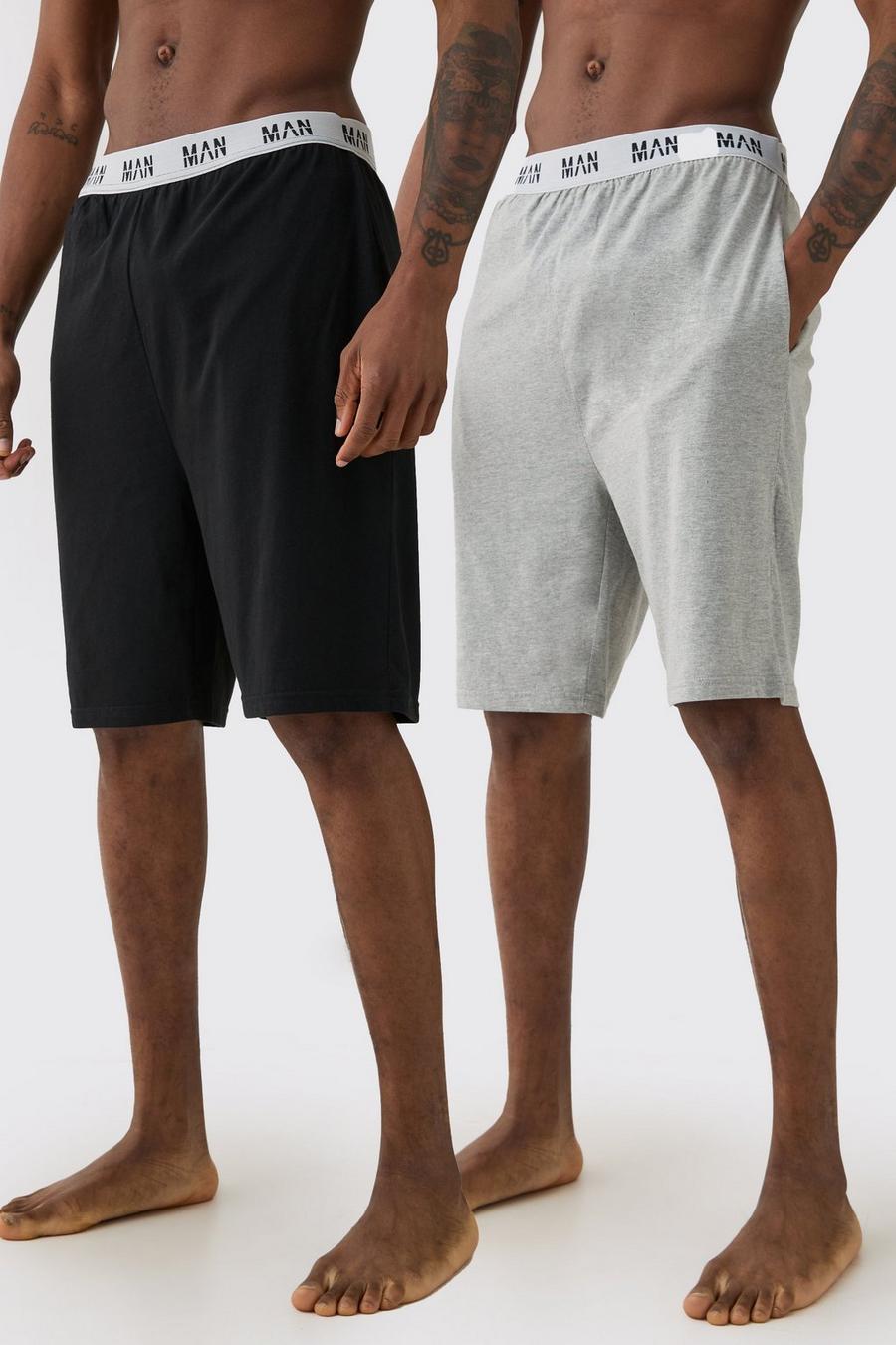 Multi Tall 2 Pack Man Loungewear Shorts image number 1
