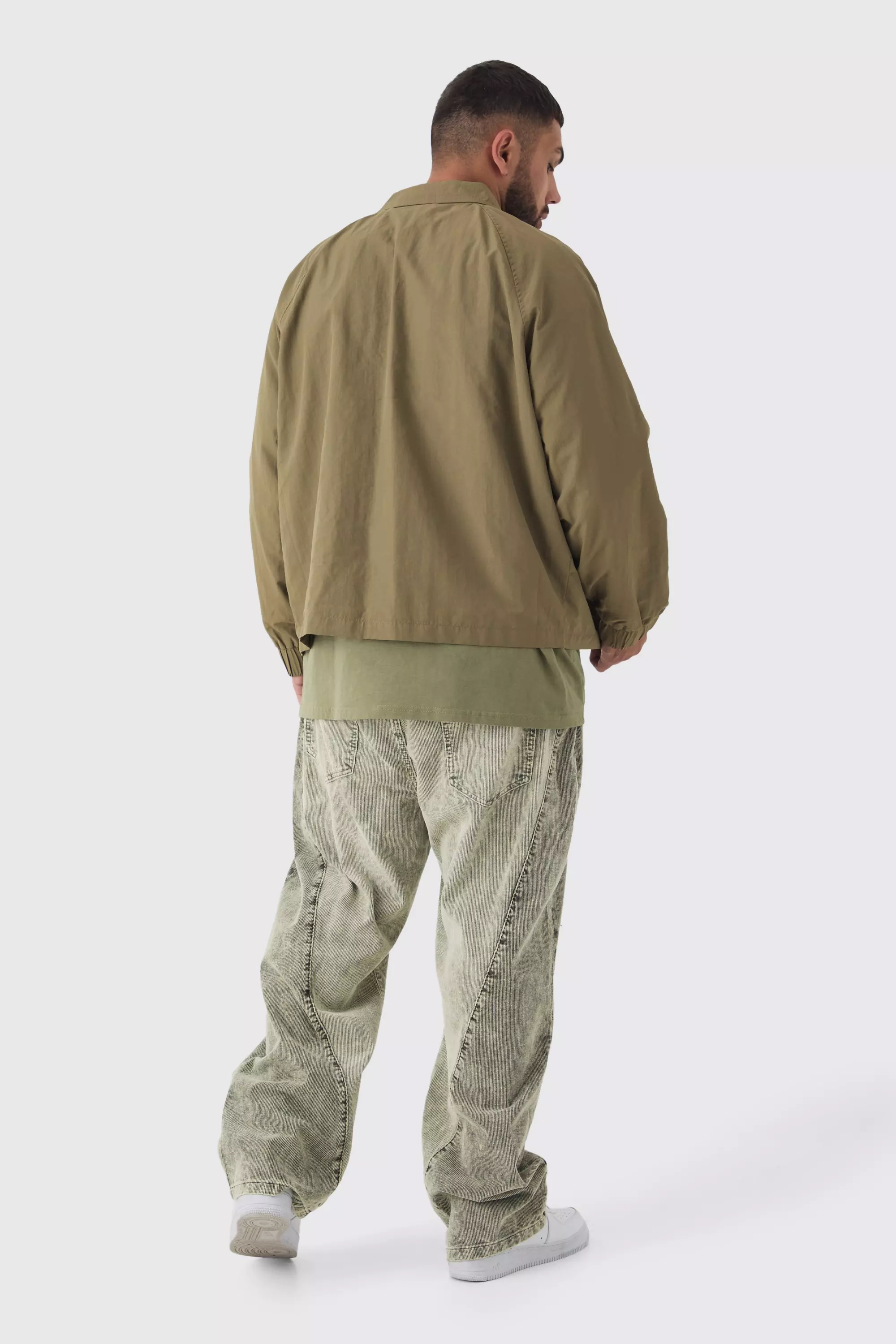 Khaki Plus Zip Up Lightweight Field Jacket alternative image