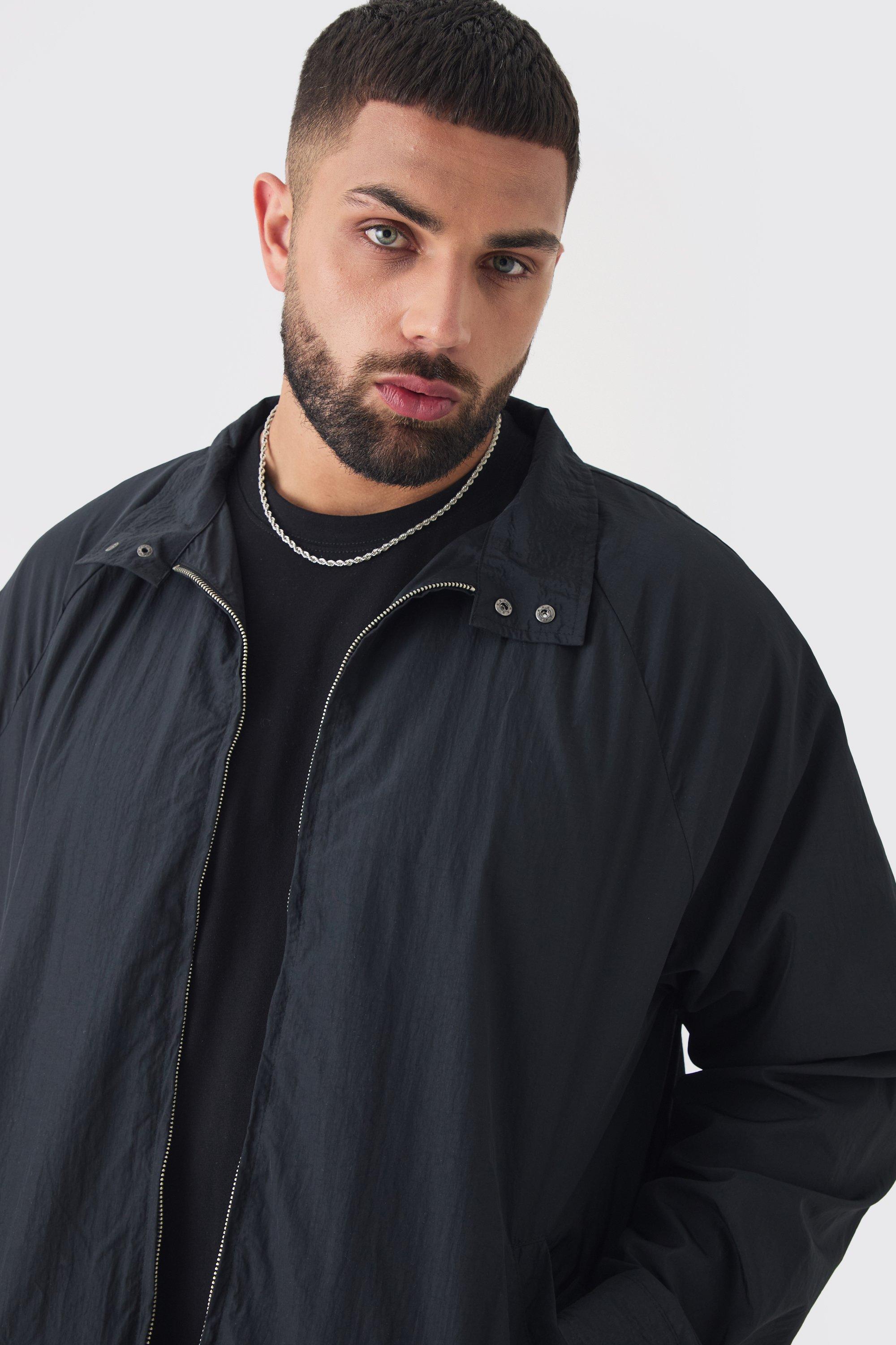 Plus Zip Up Lightweight Funnel Neck Jacket boohoo