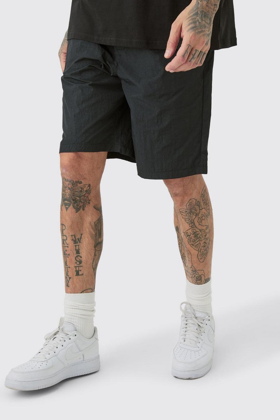 Black Tall Drawcord Comfort Fit Shorts image number 1