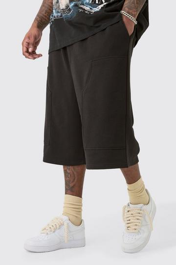 Plus Carpenter Loopback Shorts black