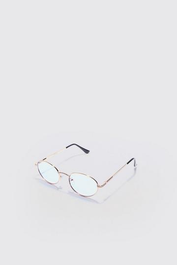 Oval Metal Frame Sunglasses In Lilac lilac