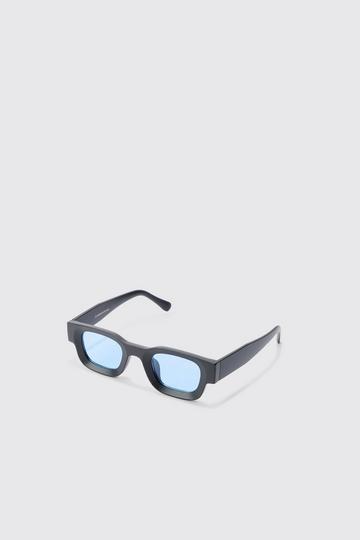 Chunky Frame Square Lens Sunglasses In Blue blue