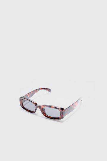 Brown Chunky Tortoise Shell Sunglasses In Brown