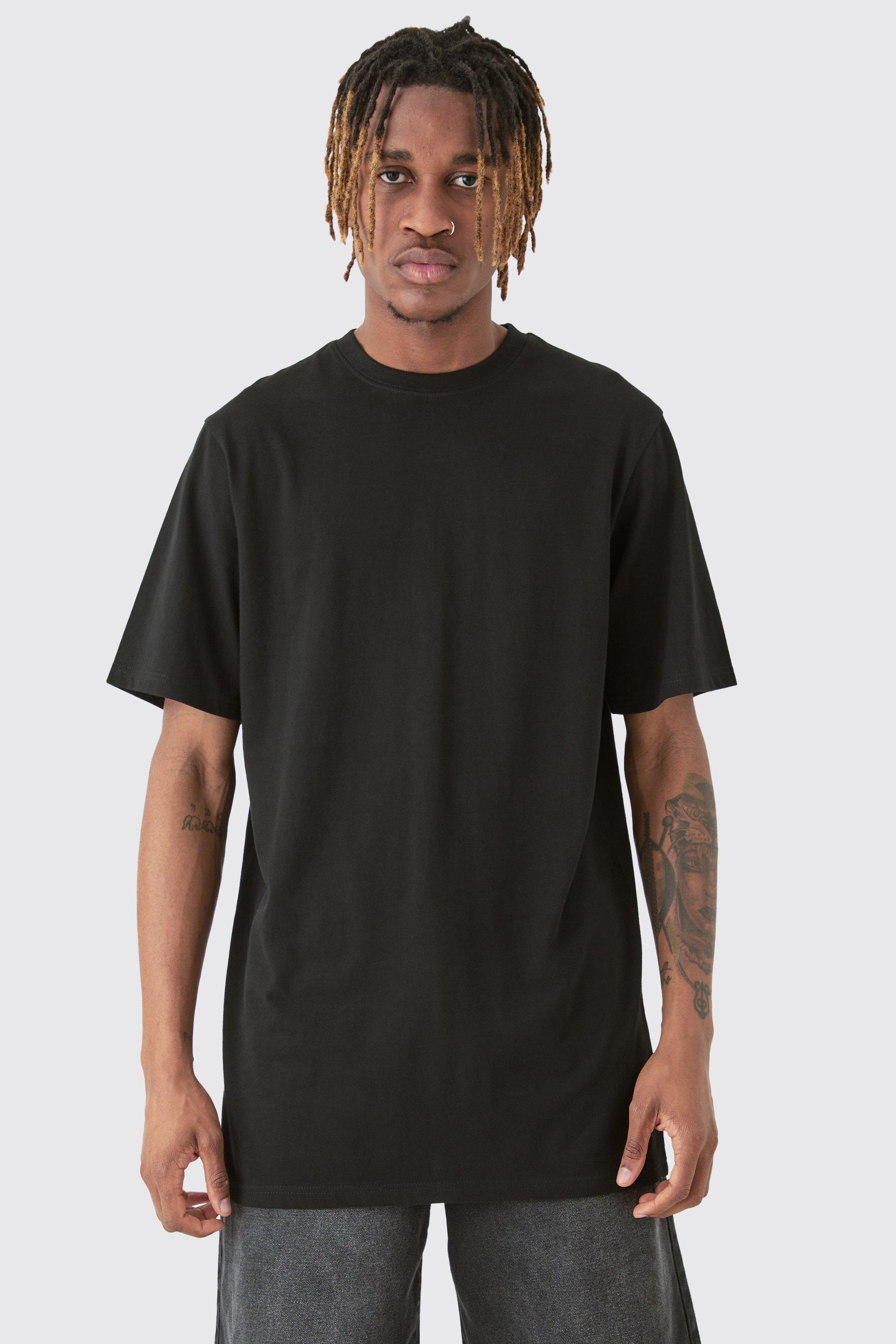 Mens Longline Clothes Mens Longline T shirts boohoo MENA