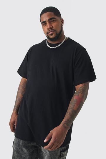 Plus Long Line T-Shirt black